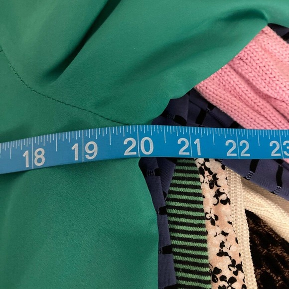 Beige‎ ECI Dress Womens Sz 10 Green Shirt  Drawstring Waist Buttons Pockets - Picture 8 of 10